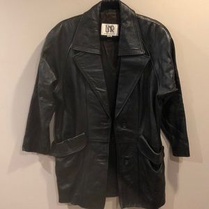 Vintage LNR Petites Black Leather Jacket Sz S